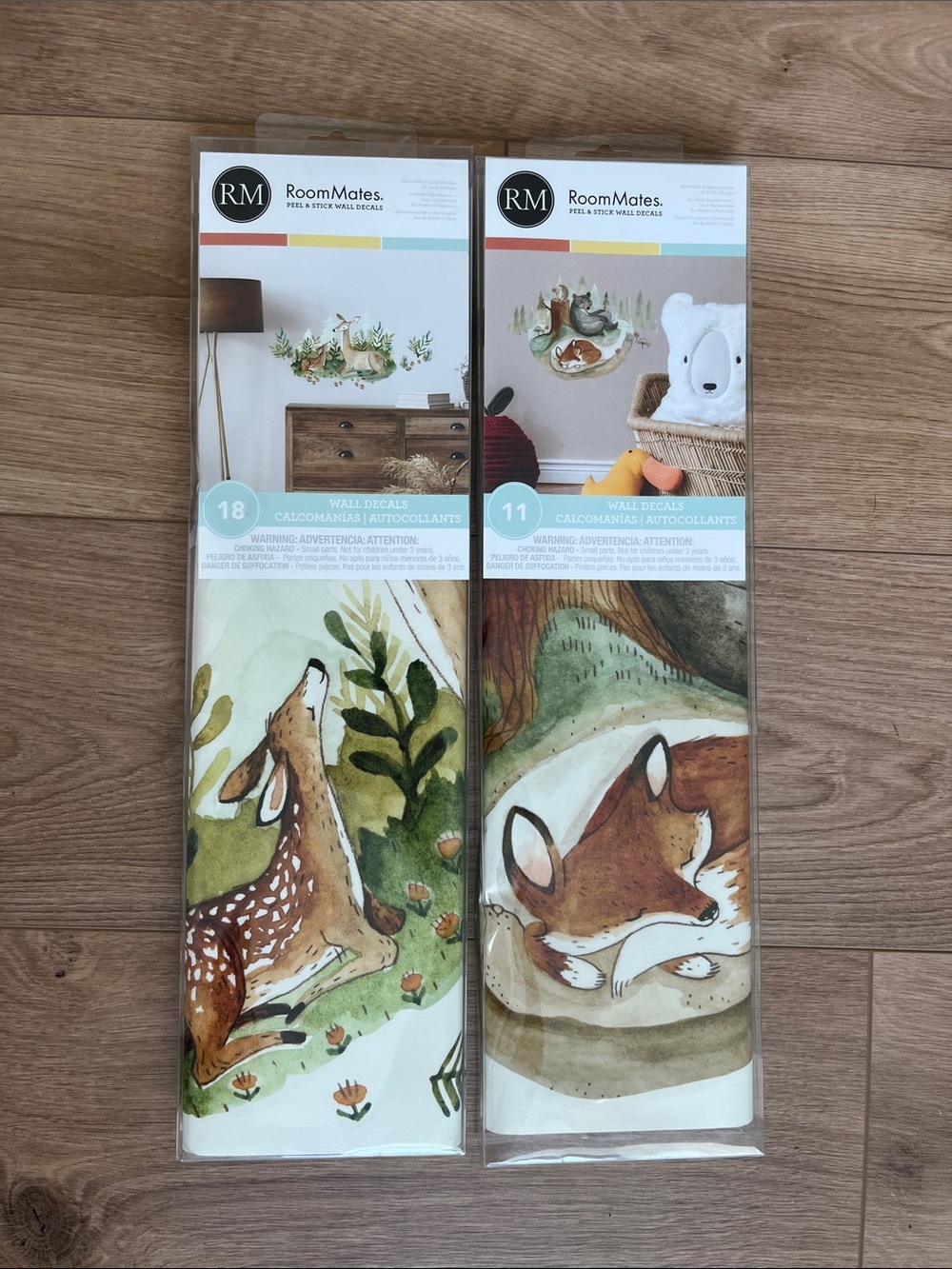 RoomMates Woodland Fox & Fawn Wall Decals - Brown, Green